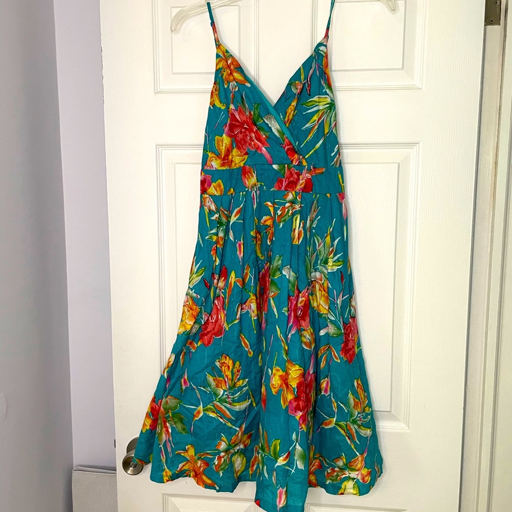 Fun tropical flower dress